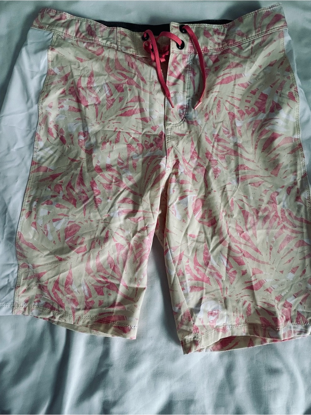 Hurley Yellow and Pink Tropical Hybrid Board Shorts